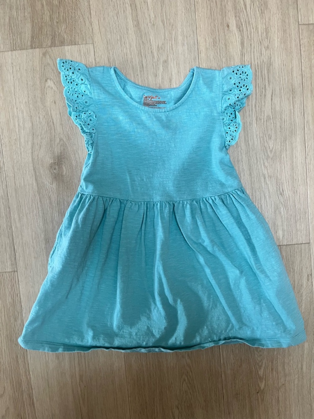 Cat & Jack Mint Green Girls Scoop Neck Knit Top